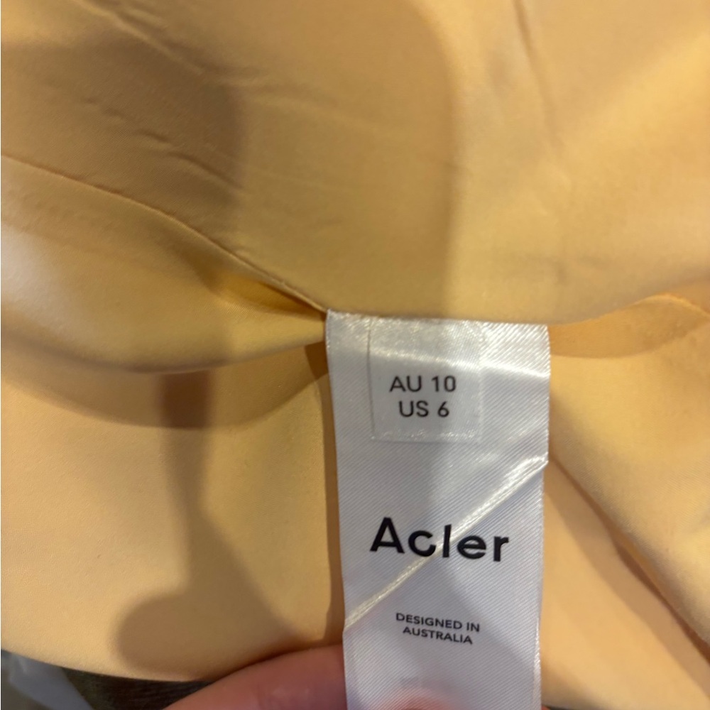 Acler Wycombe Buttermilk Backless Satin Dress in 6 - Picture 7 of 8